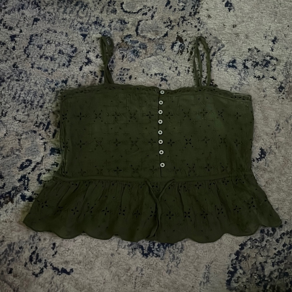 Aerie Green Crop Top